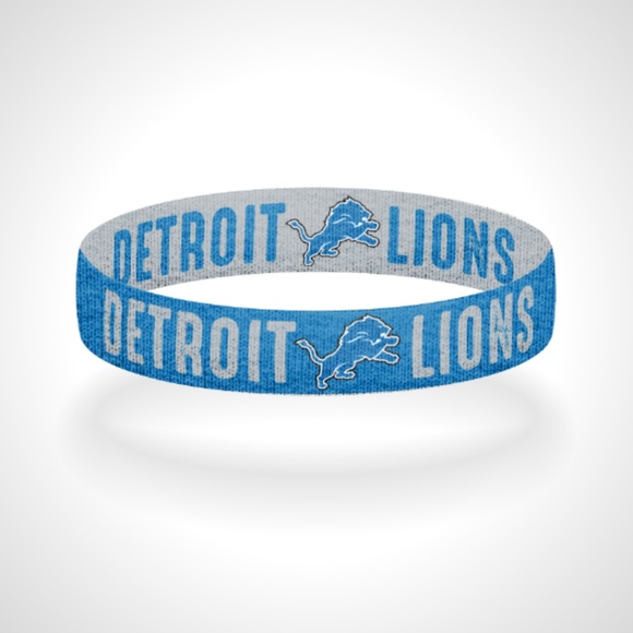 Reversible Detroit Lions Bracelet Wristband - Picture 1 of 1